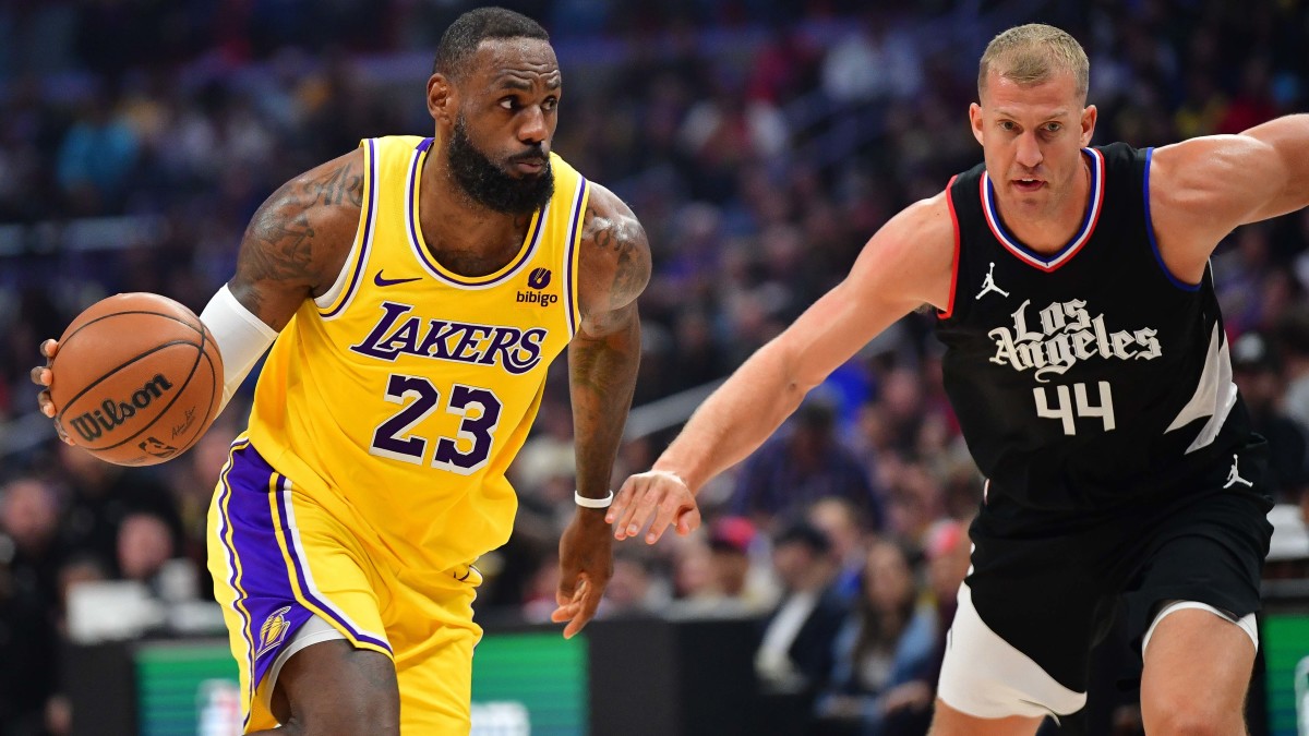 Los Angeles Lakers forward LeBron James.